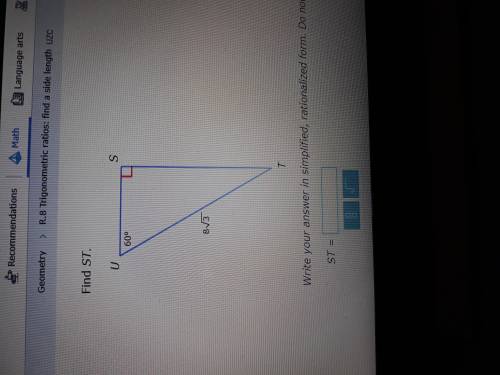 How do I find the side length? Trigonometric ratios.