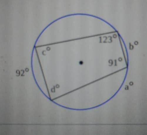 Find the value of each variable. For the circle, the dot represents the center.a=(Simplify your answ