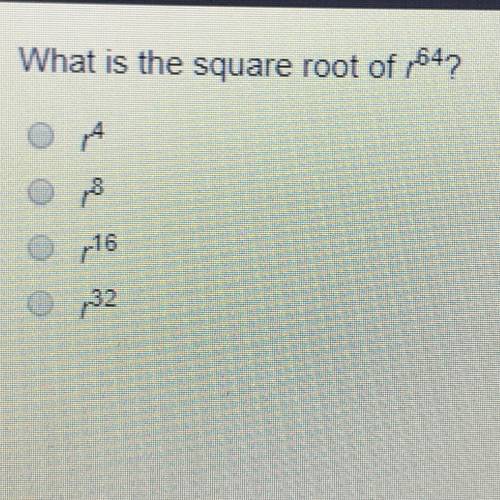 What is the root of r^64 r^4 r^8 r^16 r^32