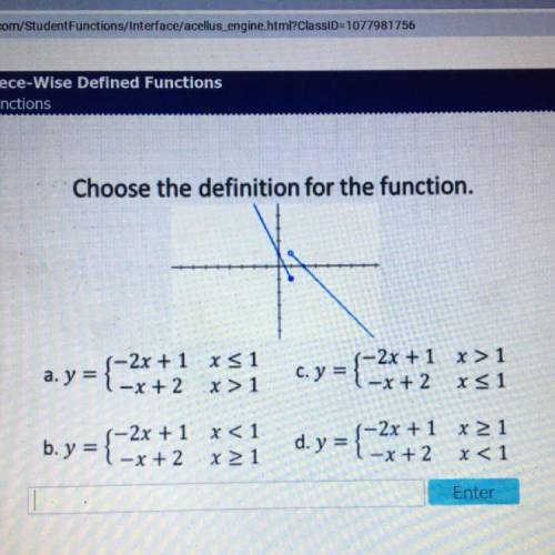 Choose the definition for the function. any help is greatly appreciated. thank you :) !