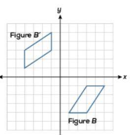 Which sequence of transformations takes figure B to its image B'? A. a reflection in the y-axis, fol