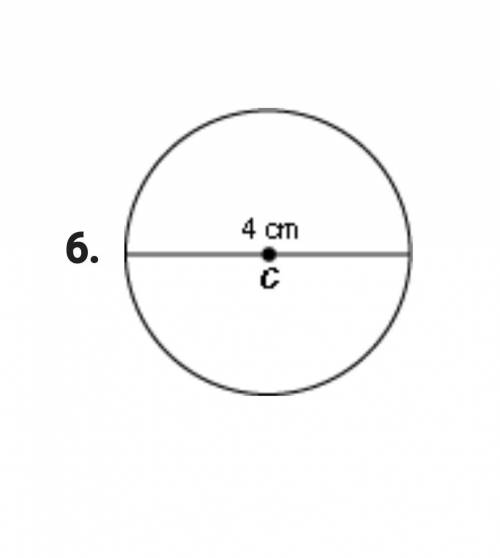 Geometry Question find the area of the circle