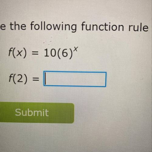 Find the rule of f(2)