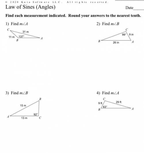 What is the Law of sines?