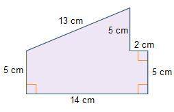 What is the area of the composite figure?70 cm2100 cm2105 cm2130 cm2