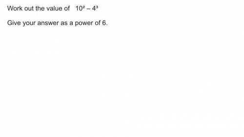 Answer as a power of 6