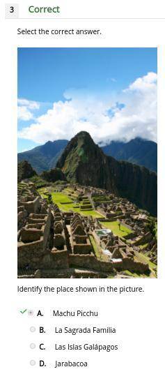 Select the correct answer. Identify the place shown in the picture. A. Machu Picchu B. La Sagrada Fa
