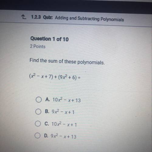 Algebra 1 please help:/