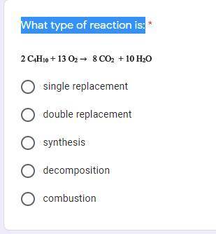What type of reaction is: