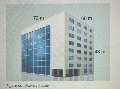 An architect is making a model of a proposed office building with the dimensions shown. To fit on a