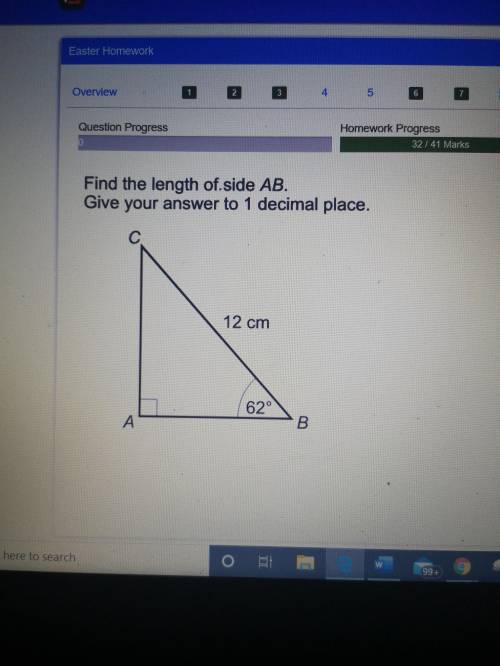 Find the length of side AB. Give your answer to 1 decimal place