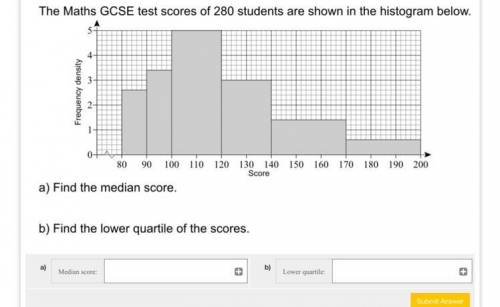 Need to know both - ones a lower quartile question and the other histogram