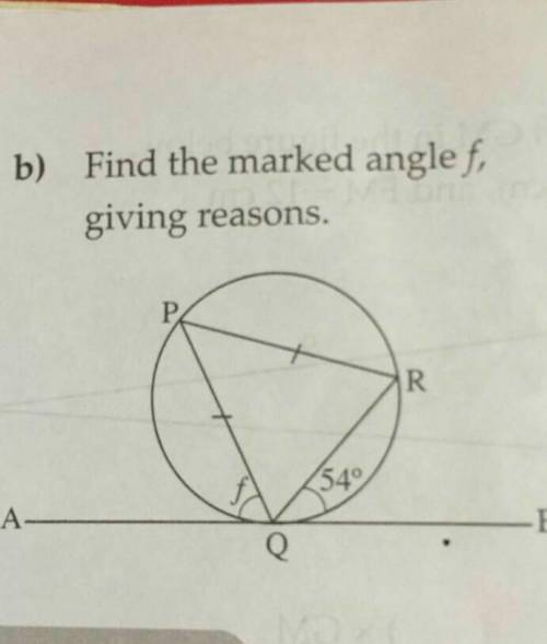 Solve the angle of Q and R