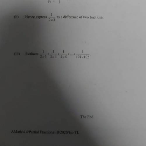 Hello:) how to do this? using partial fractions