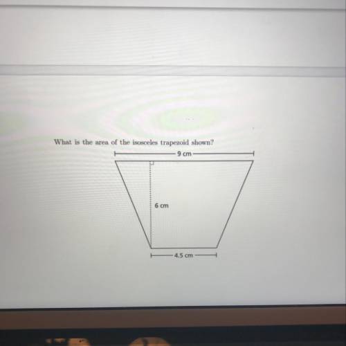 I attempted this already, What is the area of the trapezoid?