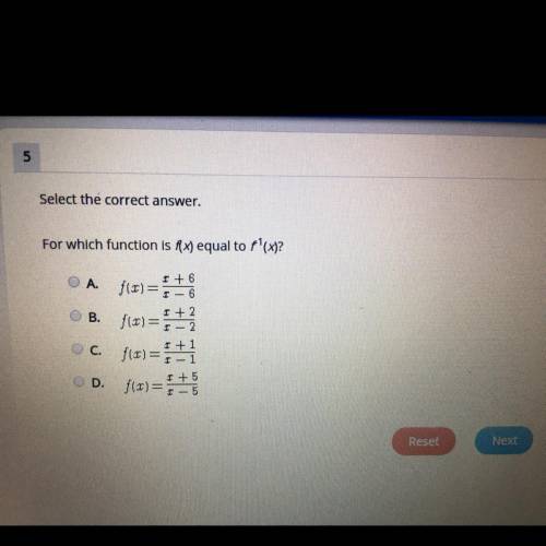 For which function is f(x) equal to f1 (x) ?  PLEASE HELP;)