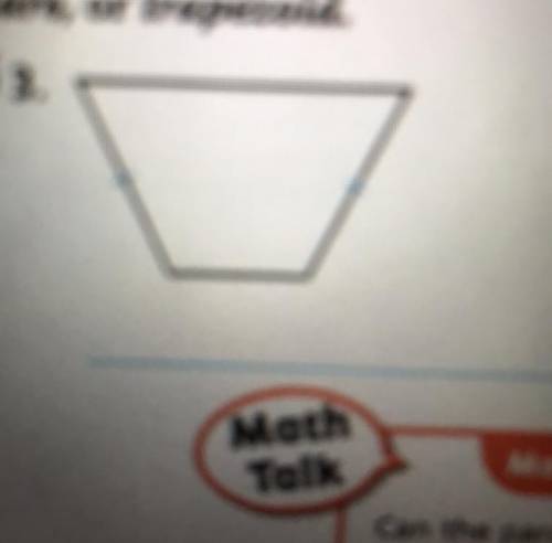 Classify the quadrilateral  This shape is confusing me does anyone know what it classifies as