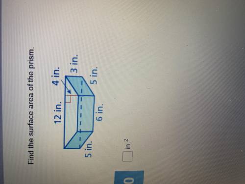 How do I find the answers to the surface are of the prism.