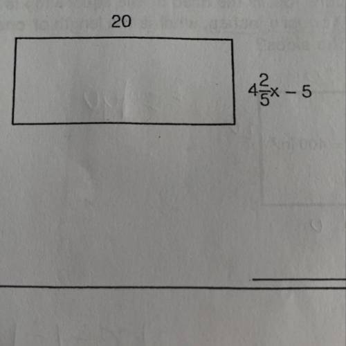 Simplify an expression for the area of the rectangle?
