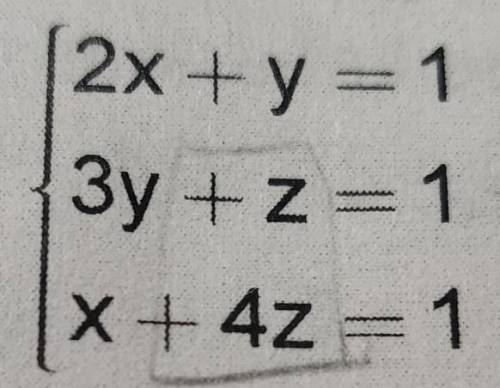 Solve the following systems of 3-variable linear equations.
