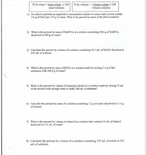Can someone help me with my chemistry work please?