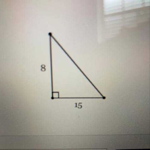 Find the exact length of the third side. 15