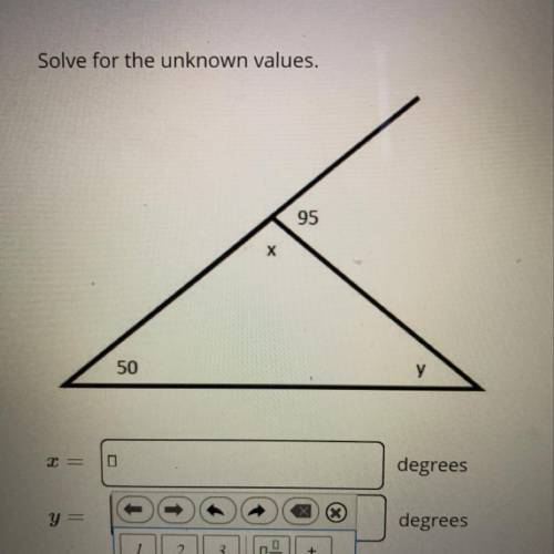 Solve for the unknown values