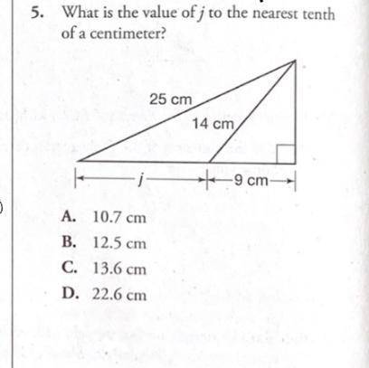 Need help,WhAtS the value of j to the nearest centimeter