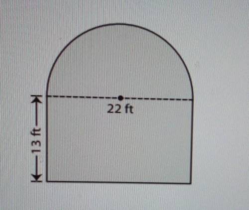 #2 Find the area of this composite figure and type your answer rounded to thenearest whole number. U