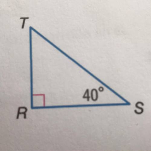 Find m∠T of that triangle  ty