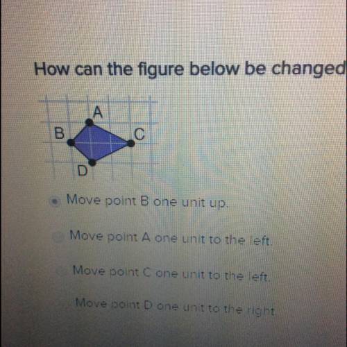 How can the figure below be changed so that the diagonals form two lines of symmetry? Hint. It is no