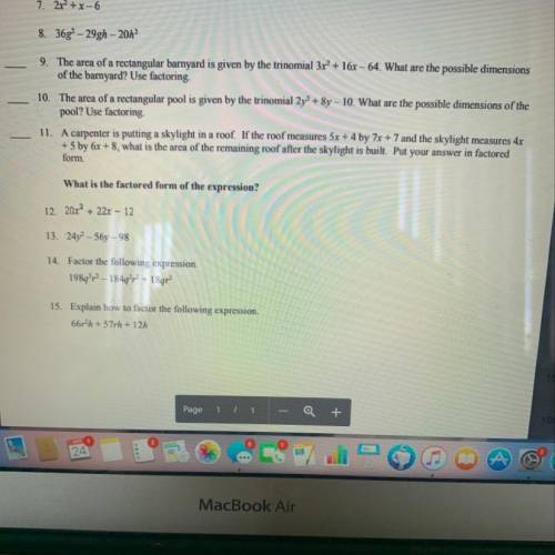 I need help with number 11 please