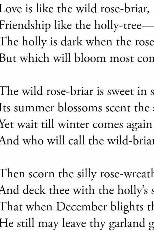 Love and friendship by Emily bronte from the context of this poem which is more lassting for the poe