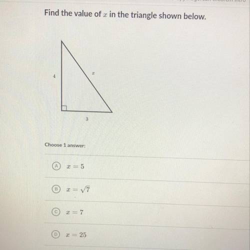 What is the value of the triangle?