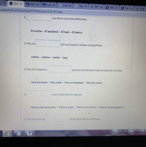 I need these answers !! (spanish homework)