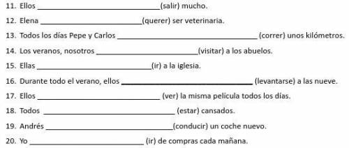 HELP ME WITH SPANISH!! **Imperfect Tense ONLY! Thank You!