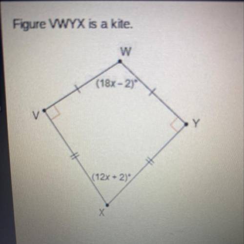 What is the measure of angle VXY ?