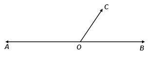 Line AOB is a straight line.Which statements are true about the angles in the figure? Select three o
