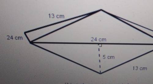 Two identical square pyramids were joined at their bases to form the composite figure below.Which ex