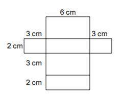 What is the surface area of the geometric figure that can be formed by the net? 36 cm2 60 cm2 66 cm2