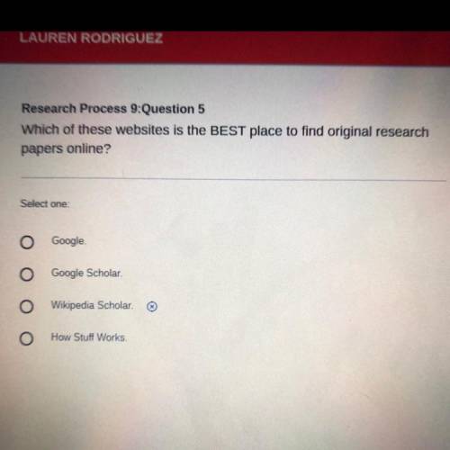Which of these websites is the BEST place to find original research papers online?