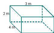 What is the surface area of the prism? 18 m2 24 m2 52 m2 64 m2