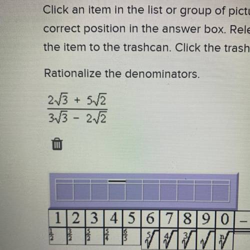 Rationalize the denominators