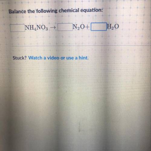 How do you balance this chemical equation?
