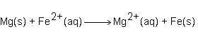 Consider the redox reaction below. Which equation is a half reaction that describes the reduction th
