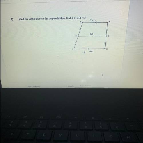 Could someone please assist me in solving this problem for my geometry homework?