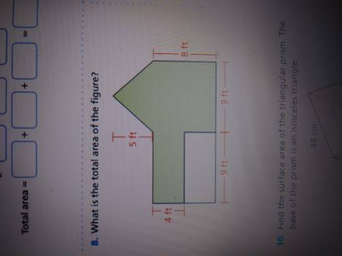 What is the total area of the figure?