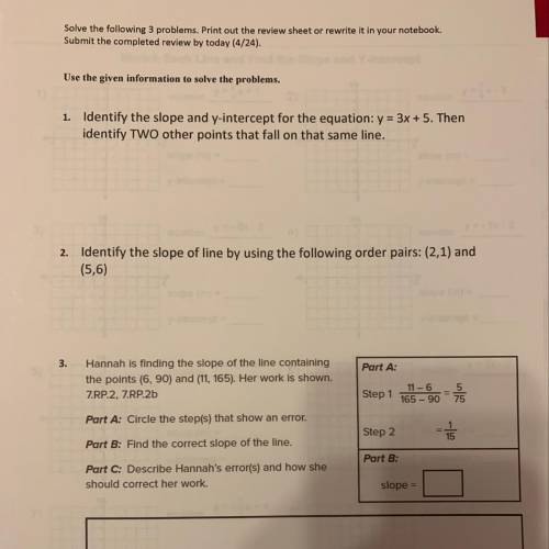 Only 3 questions please help