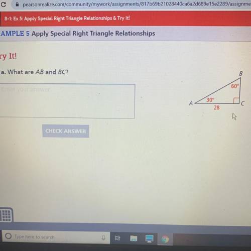 I need help with this questions! I need to find AB and BC