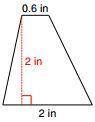 Find the area of the trapezoid shown below and choose the appropriate result.